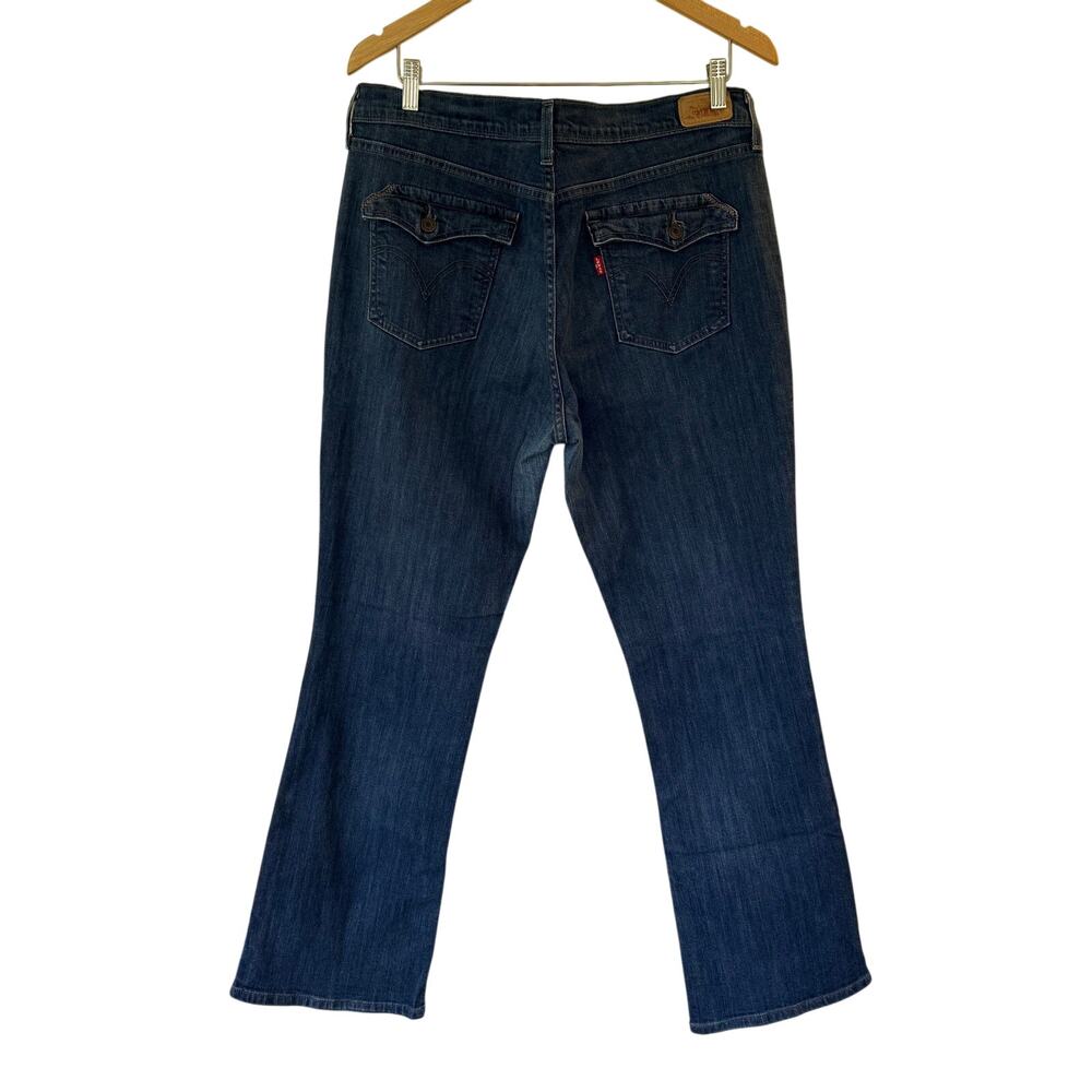Levi's 515 Med Wash Bootcut Jeans SZ 14M Cowgirl Rodeo Flap Pocket Stretch